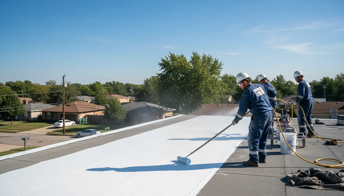 Commercial roof coating in Bath Springs, TN near me